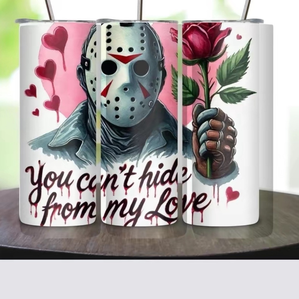 Handmade You can’t hide from my Love Tumbler. NWOT
